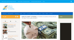 Desktop Screenshot of howtostarttutoring.com